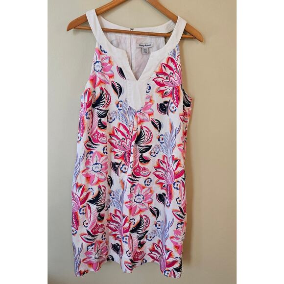 Tommy Bahama Dresses & Skirts - Tommy Bahama Linen-Blend Shift Dress, Size Medium Tropical Floral